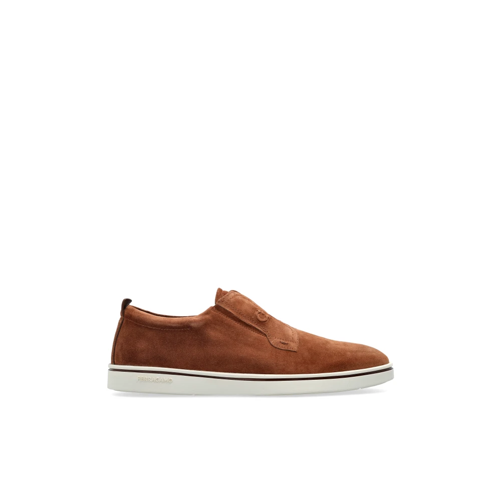 Ferragamo Men's Brown Flat Shoes, 7 Uk, Alfie Shoes