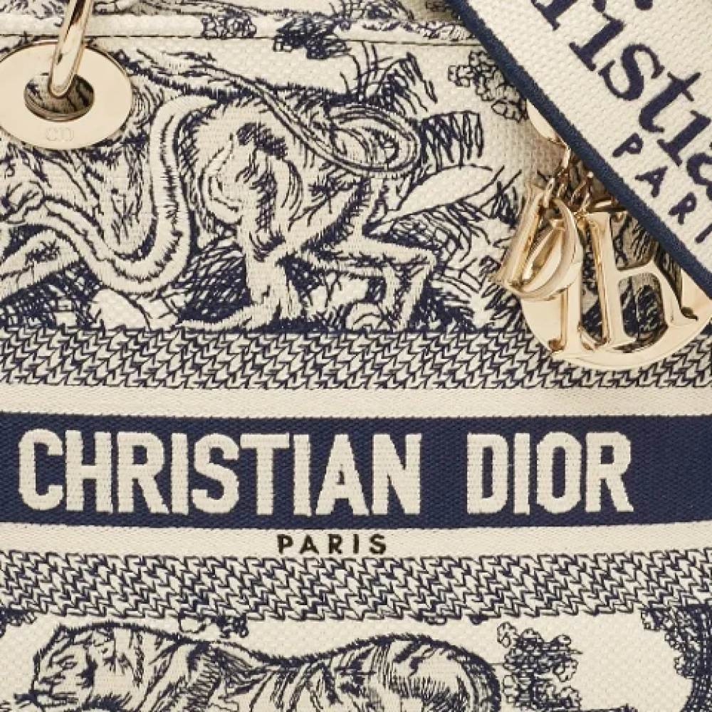 Dior Vintage Pre-owned Canvas totes Blue Dames