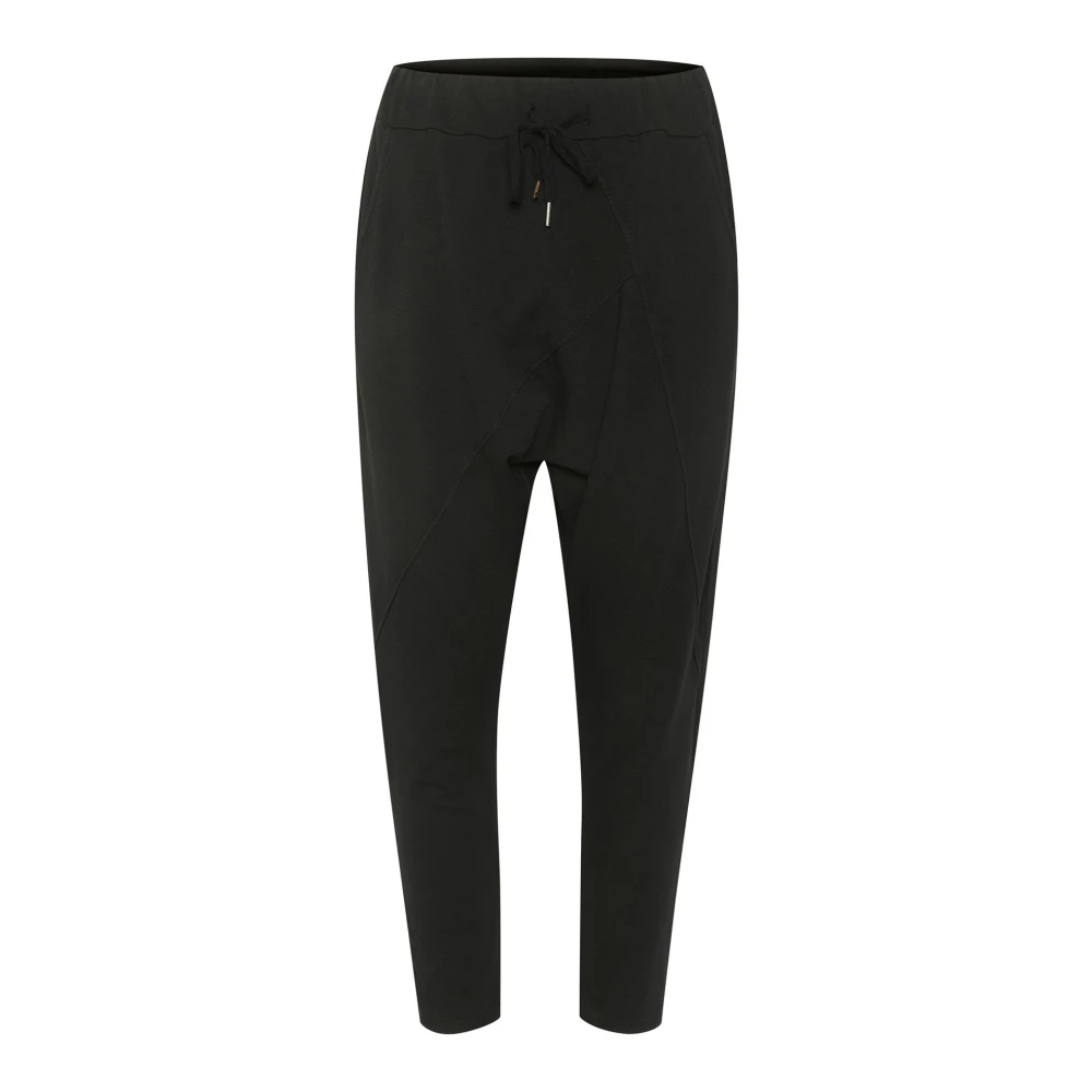 Cream Women's Black Sweatpants, S/M, Relaxed Fit Joggers Pitch