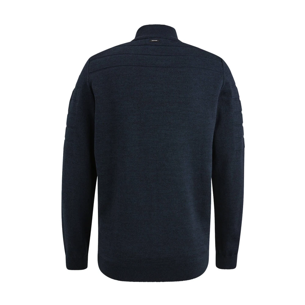 Vanguard Gebonden Katoenen Ritsjas Blue Heren