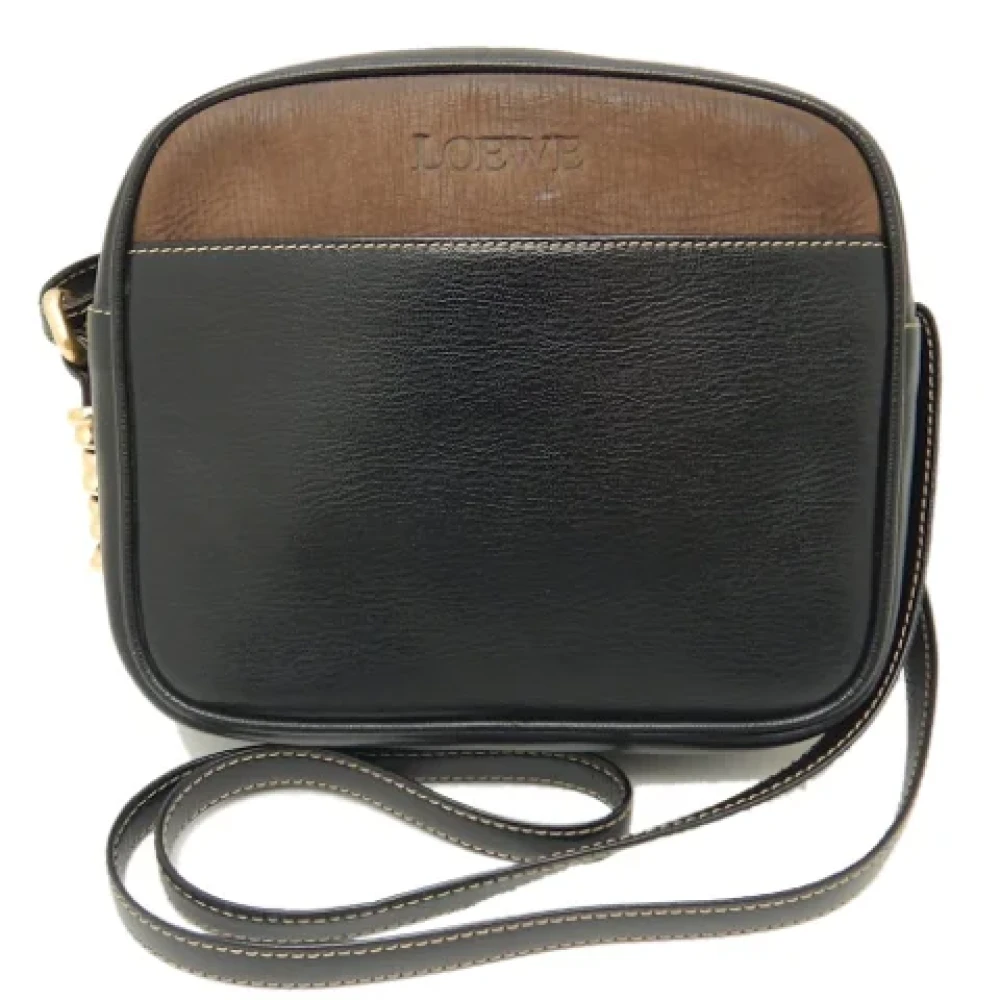 Loewe Pre-owned Leather shoulder-bags Black Dames