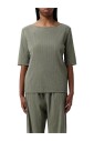 haut-tricot-vert-manches-courtes