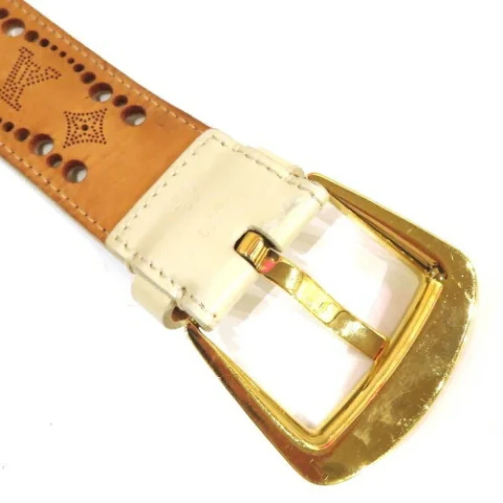 Louis Vuitton Vintage Pre-owned Fabric belts Beige Heren