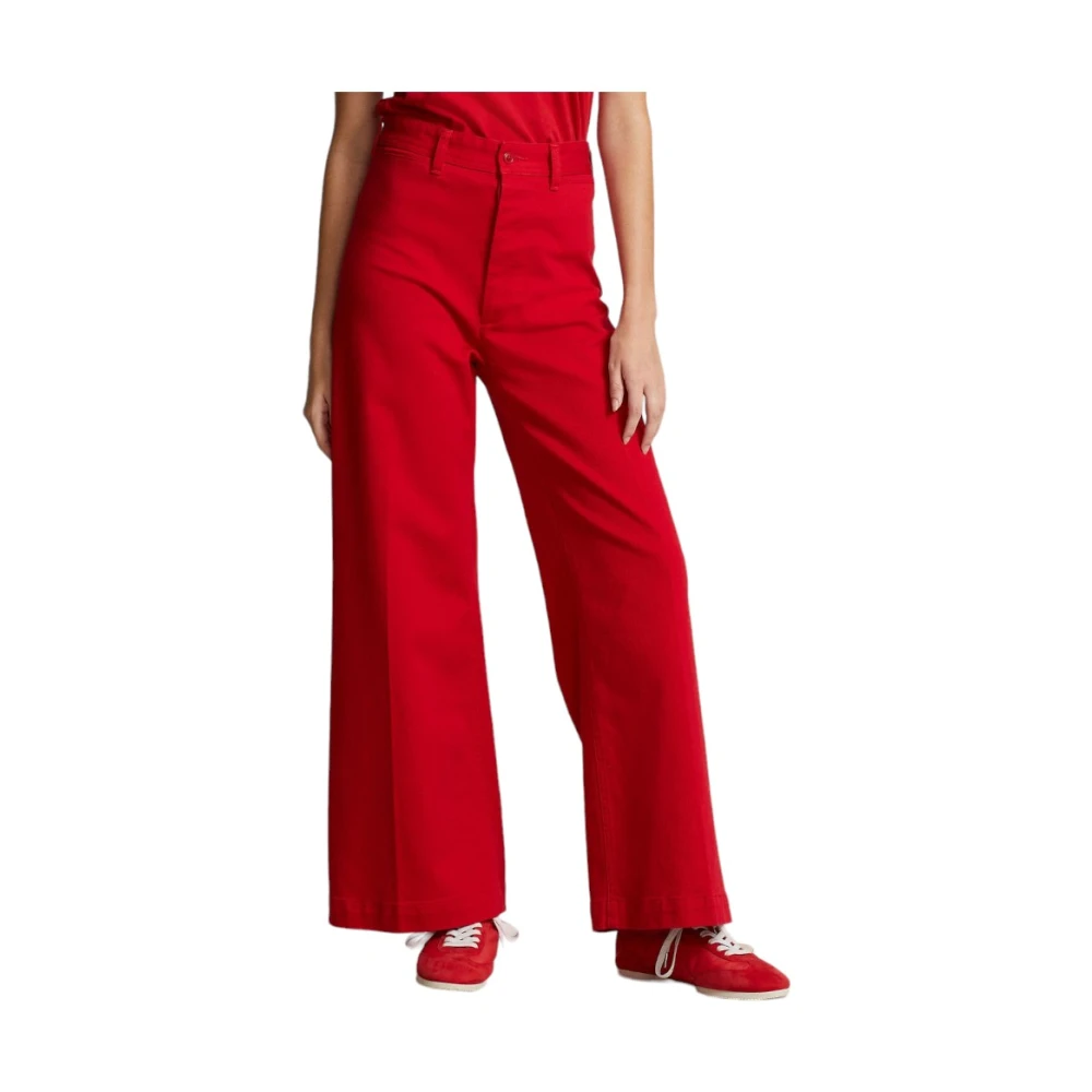 Polo Ralph Lauren Klassieke Broek Red Dames