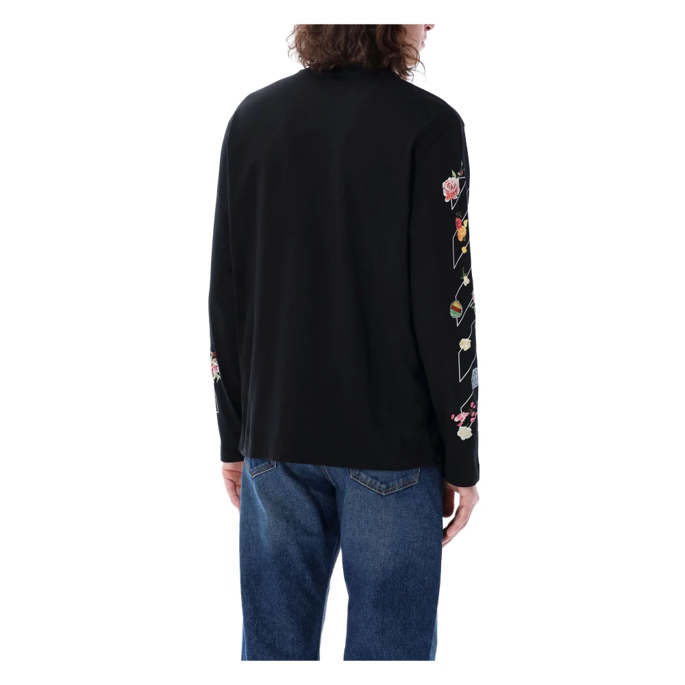 Off White Skate Longsleeve Tee Black Heren