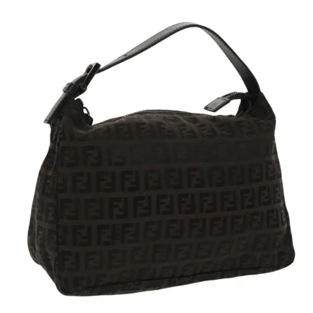 Fendi Vintage Pre-owned Canvas handbags Black Dames