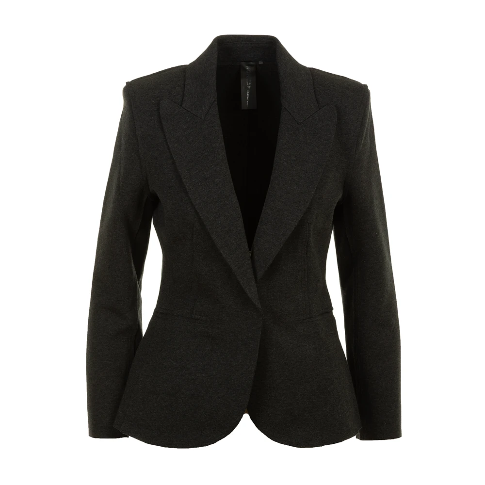 Norma Kamali Elegante Damesblazer Gray Dames