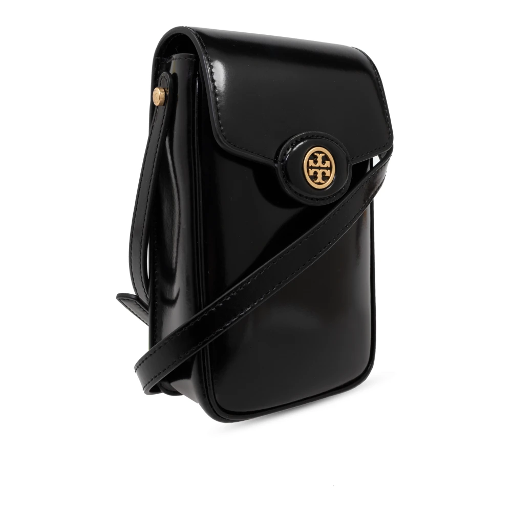 TORY BURCH Robinson Telefoonhoesje aan een band Black Dames