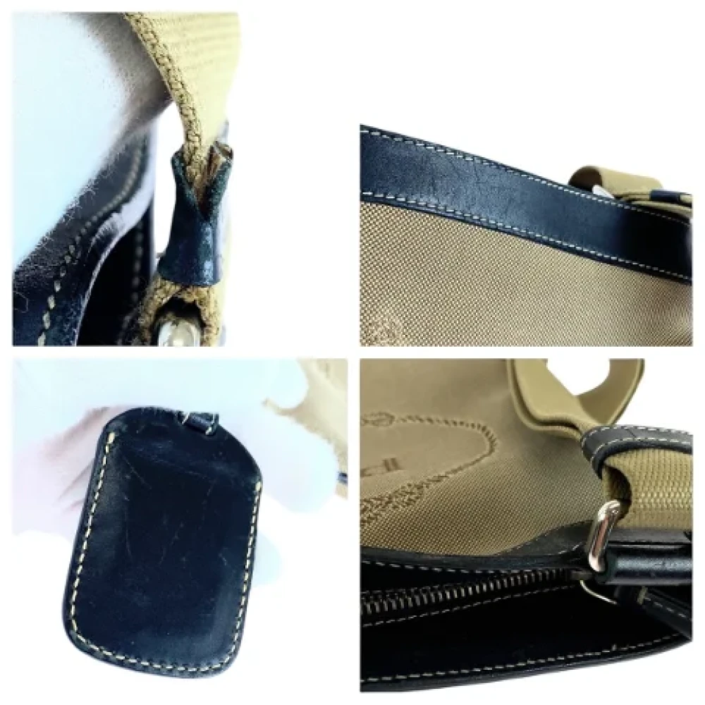 Prada Vintage Pre-owned Canvas crossbody-bags Beige Dames
