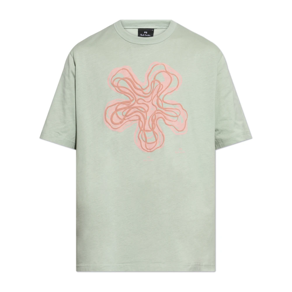 PS By Paul Smith T-shirt met print Green Heren
