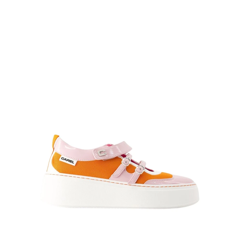 Carel Baskina Sneakers Leer – Dames Schoenen Oranje