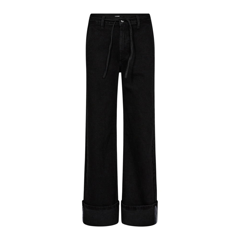 Co'Couture Stijlvolle Enkel-Lengte Zwarte Jeans Black Dames