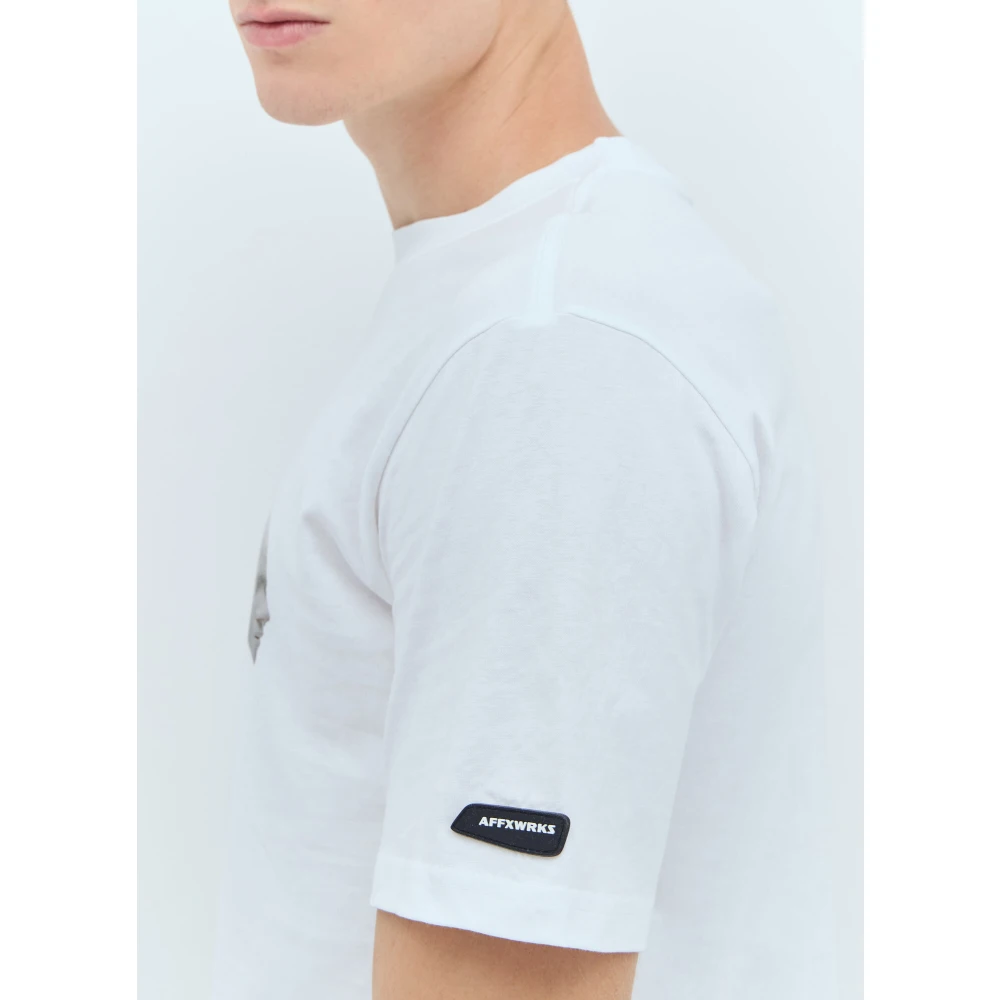 Affxwrks Grafische Print Katoenen Jersey T-shirt White Heren