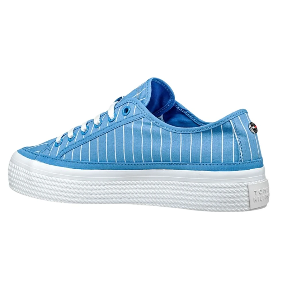 Tommy Hilfiger Blauwe Clear Sneakers Gestreept Model Dames Schoenen
