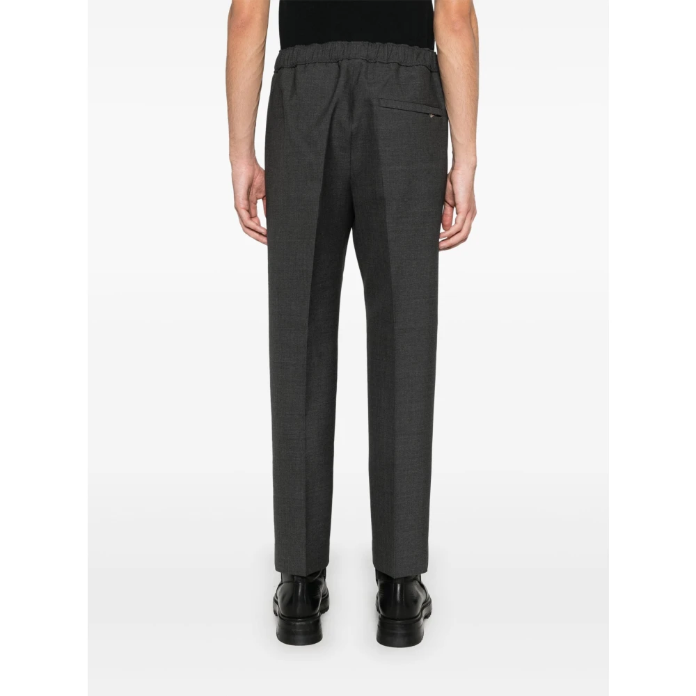 Lanvin Luxe Wol Tapered Broek Gray Heren