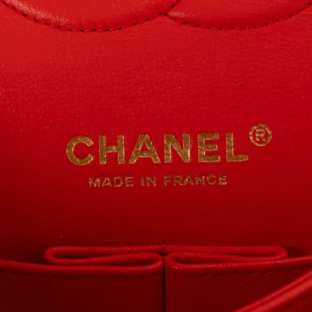 Chanel Vintage Pre-owned Leather chanel-bags Orange Dames