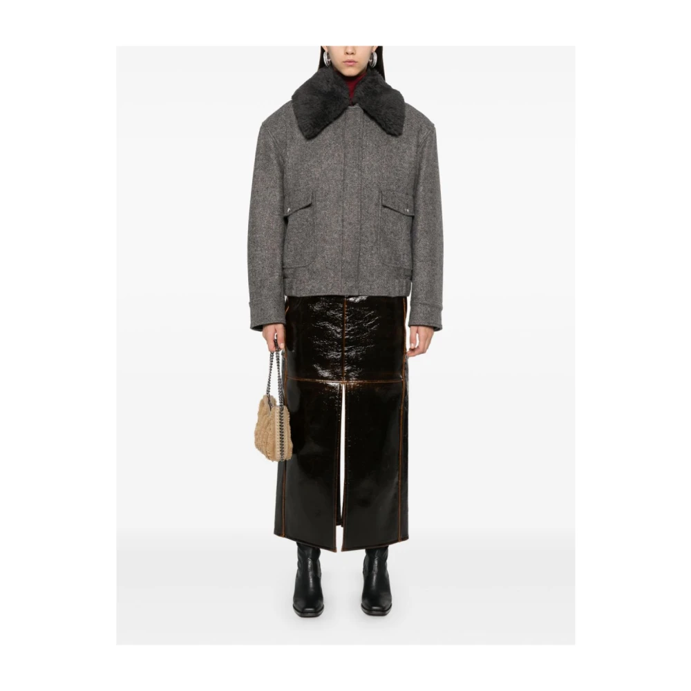 Stella Mccartney Stijlvolle Jassen Collectie Gray Dames