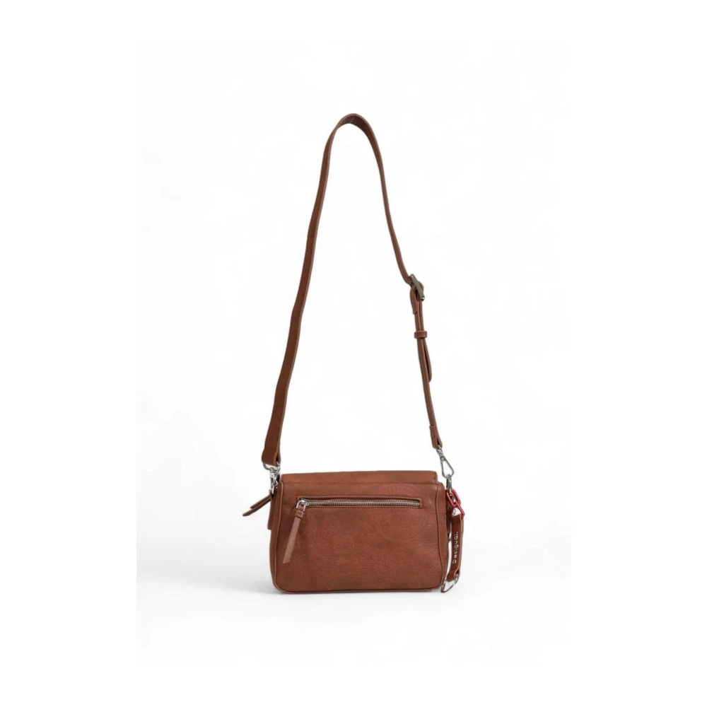 Desigual Polyethyleen Handtas met Polyurethaan Samenstelling Brown Dames
