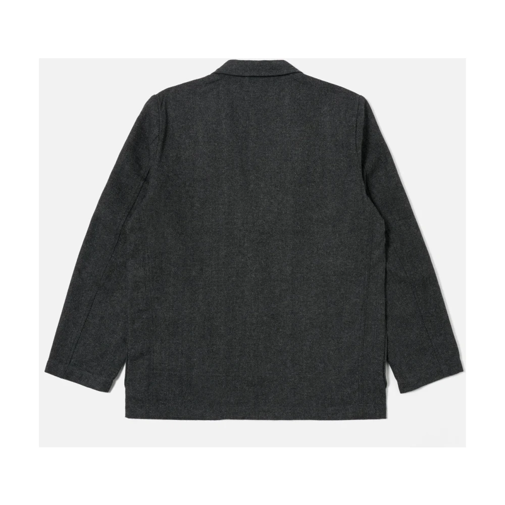 Universal Works Grijze Wol Twee-Knoop Jas Gray Heren