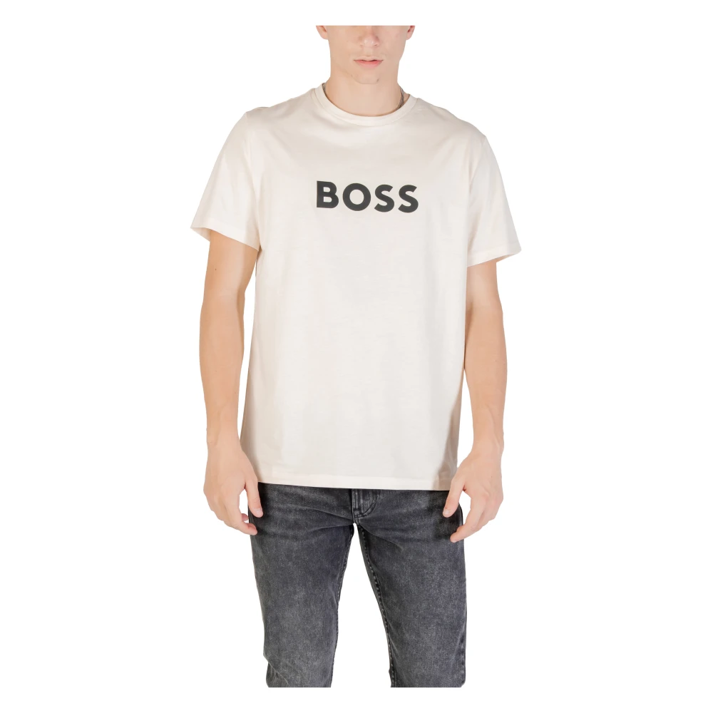 Hugo - Tops > T-Shirts - Beige - Hugo - Modalova