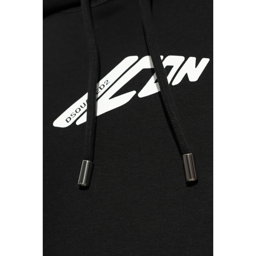 Dsquared2 Sweatshirt met logo Black Heren