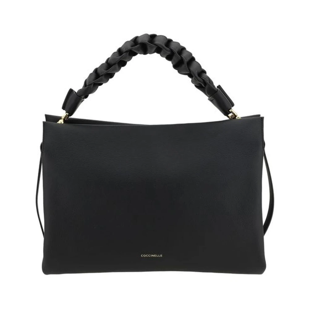 Coccinelle Stijlvolle Gevlochten Handtas Black Dames