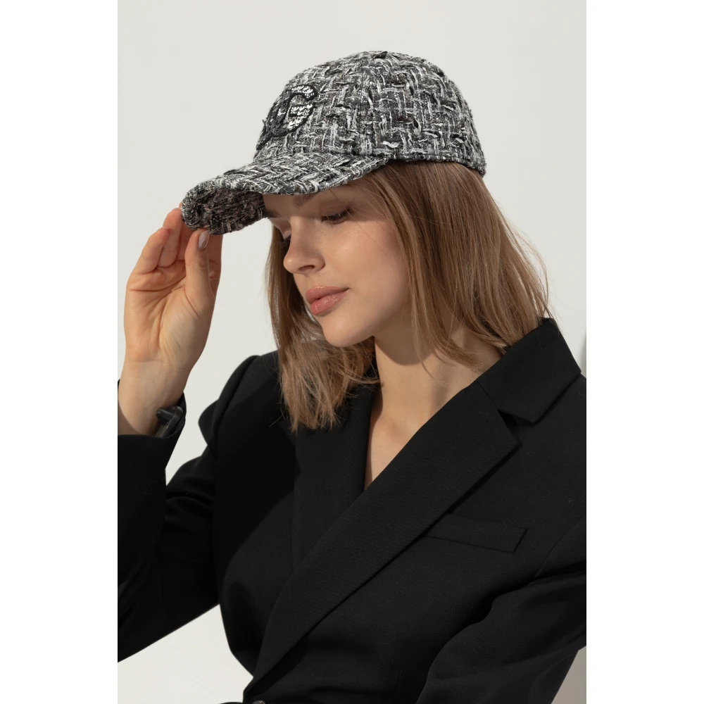 Dolce & Gabbana Tweed pet met lurex draad Gray Dames