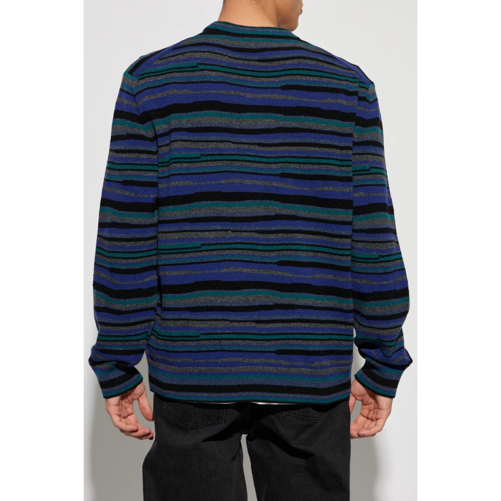 PS By Paul Smith Trui met gestreept patroon Blue Heren