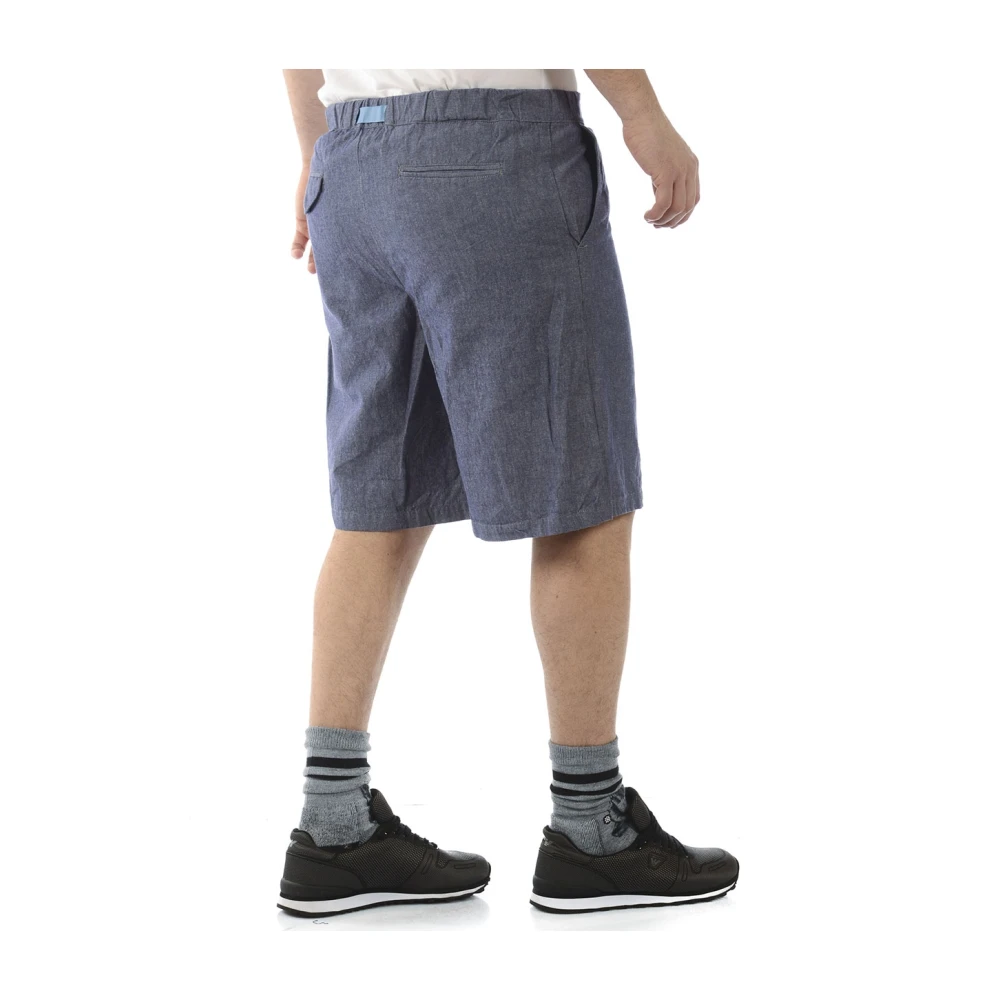 Daniele Alessandrini Katoenen Bermuda Saint Tropez Shorts Blue Heren