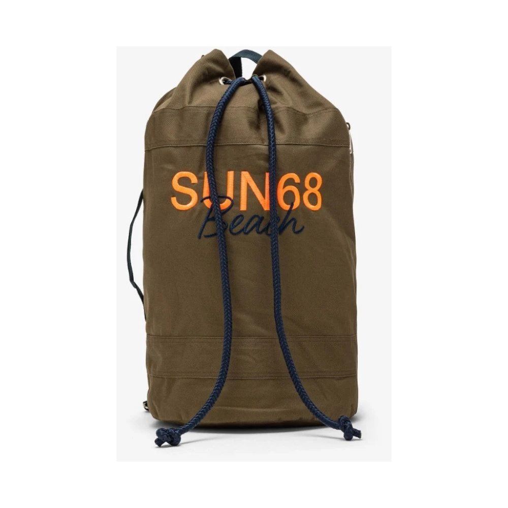 Sun68 Green Big Bag Cabardine - Female - Backpacks - One Size - Bags