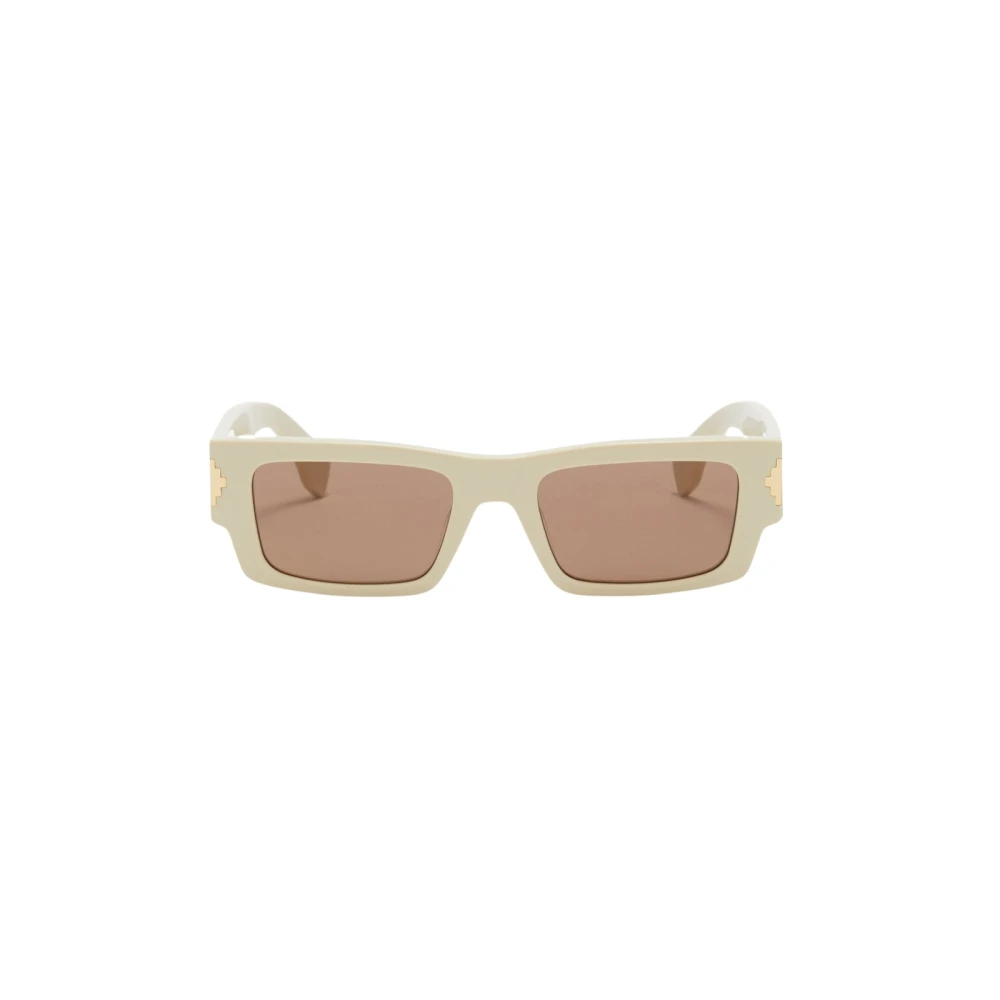 Marcelo Burlon Women's Beige Sunglasses, 53 Mm, Rectangular Sunglasses