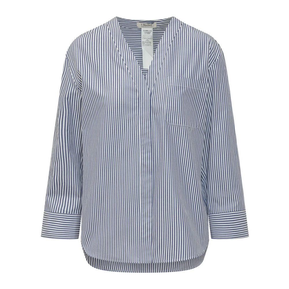 Max Mara Mujer Azul Blusas Y Camisas, Talla: L