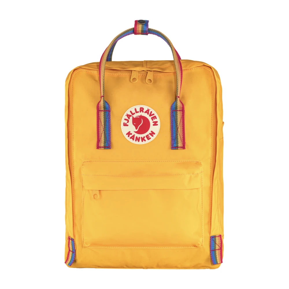 Fjällräven Regenboog Oker Rugzak met Regenboog Patroon Yellow Heren