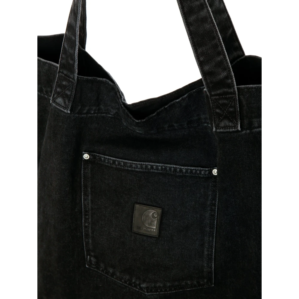 Carhartt WIP Denim Tote Tas met Klinknagel Detail Gray Heren