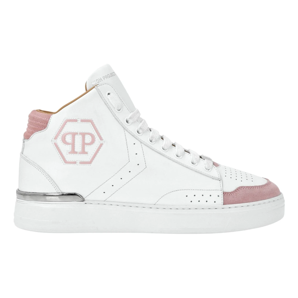 Philipp Plein Mid-Top Sneakers Hexagon unisex Schoenen Wit
