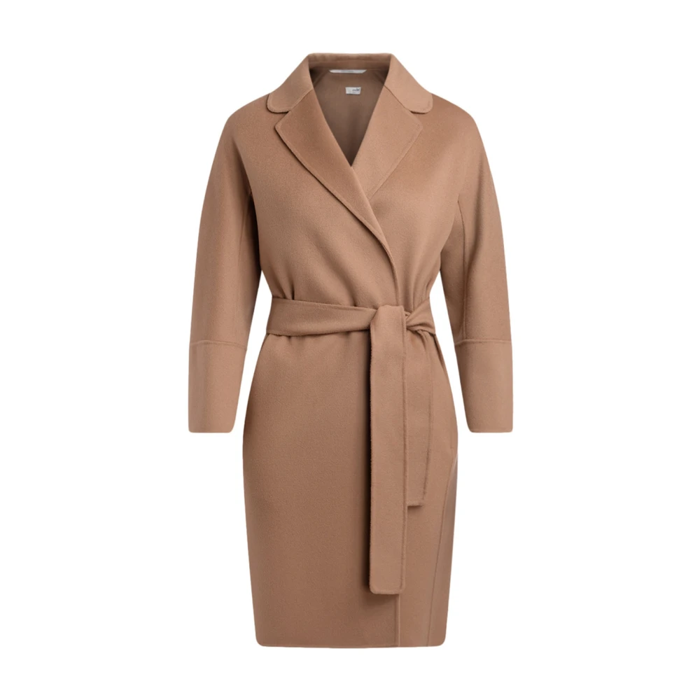 Max Mara Kameelwollen jas Arona Brown Dames