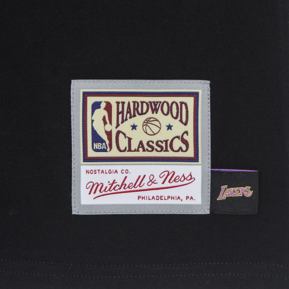 Mitchell & Ness NBA Big Face Tee Lakers Zwart Black Heren