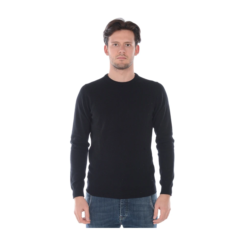 Daniele Alessandrini Wollen Sweater Pullover Black Heren