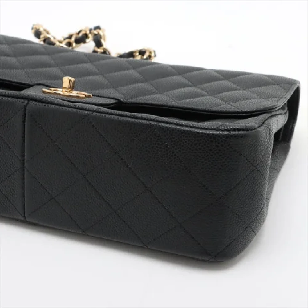 Chanel Vintage Pre-owned Leather handbags Black Dames