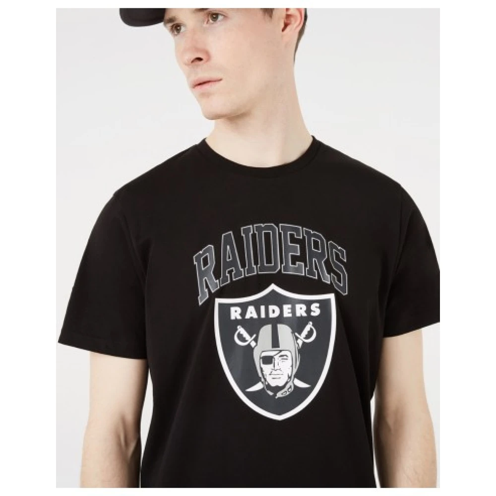 new era Heren Katoenen T-Shirt Black Heren