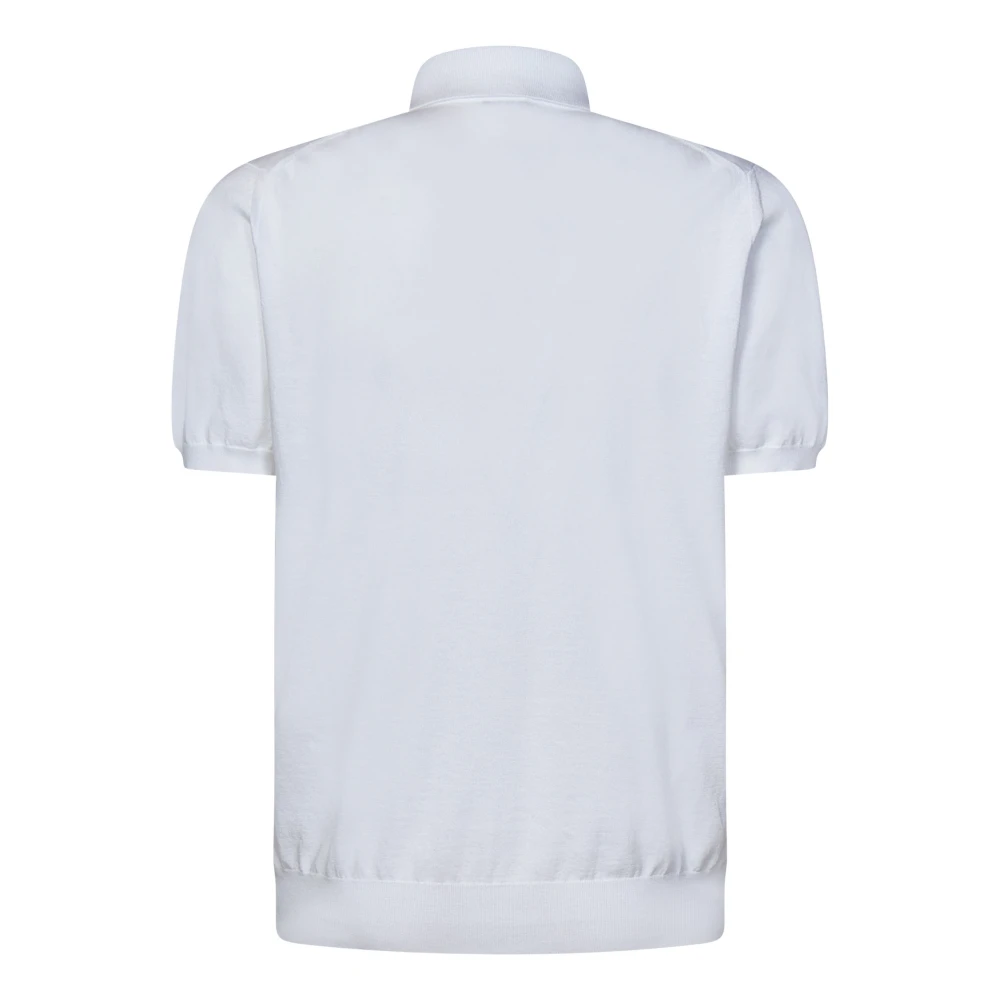 Kiton Witte T-shirts en Polos met Drieknoopssluiting White Heren