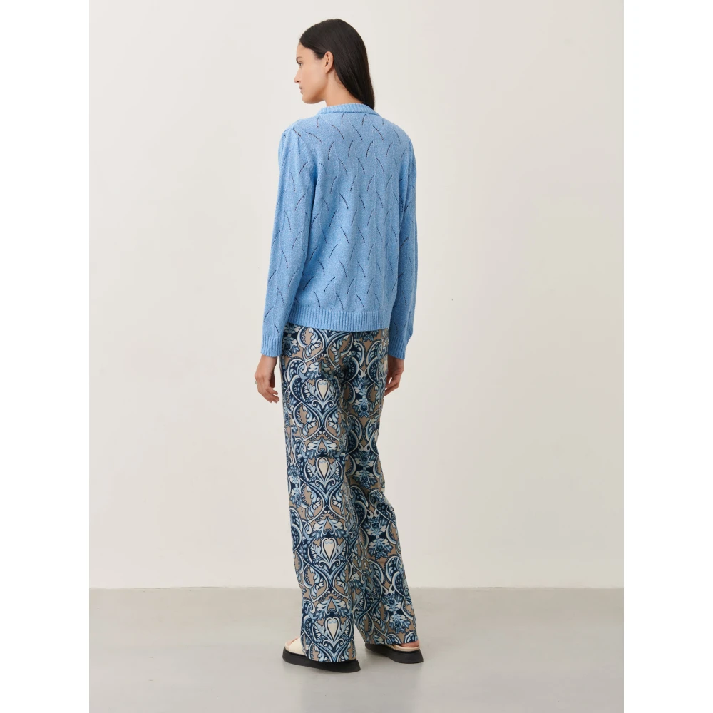 Jane Lushka Elegant Light Blue Cardigan Blue Dames