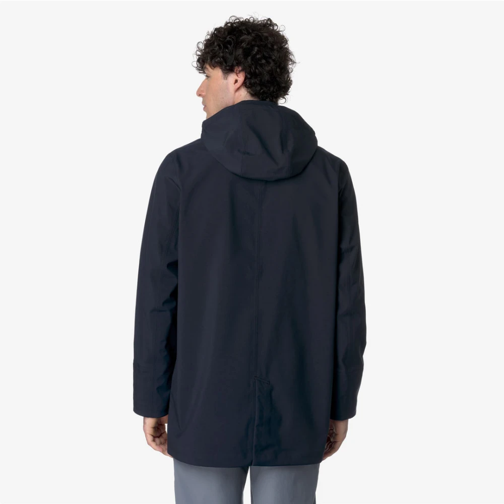 K-way Gebonden capuchonjas Blue Heren