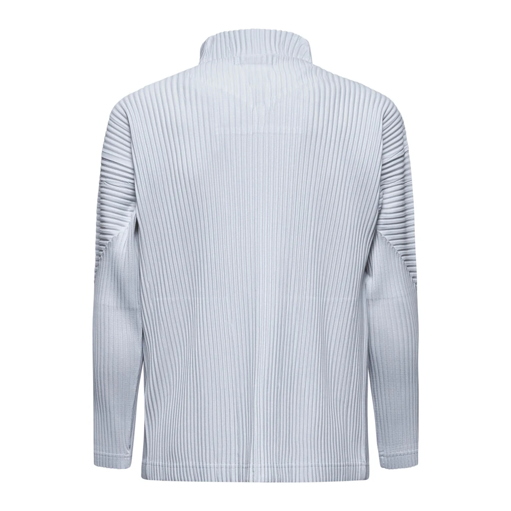 Issey Miyake Geplooide Homme Sweaters Gray Heren