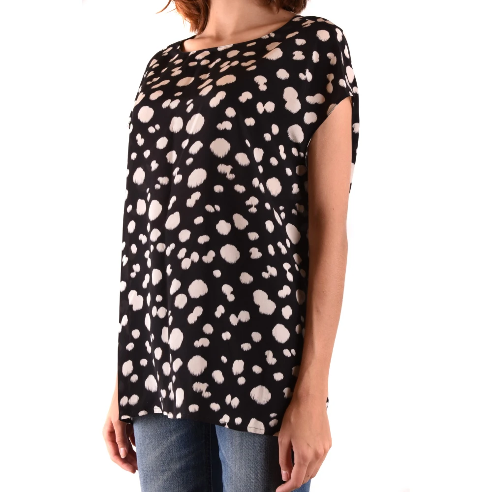 Aspesi Oversized Polka Dot Blouse Black Dames