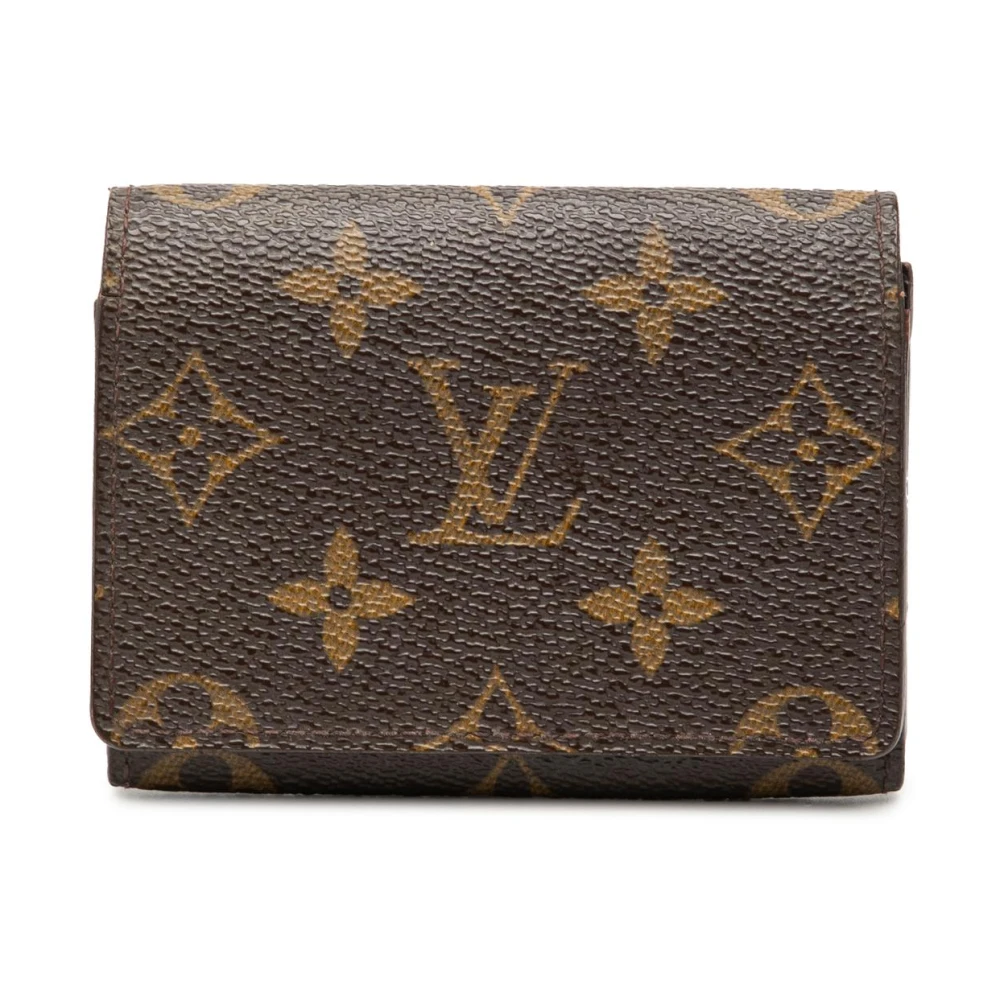 Louis Vuitton Vintage Women's Brown Pre-Owned Monogram Canvas Card Holder