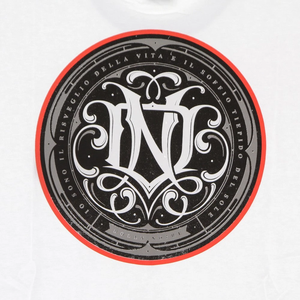 Dolly Noire Monogram Lente Tee Wit T-Shirt White Heren