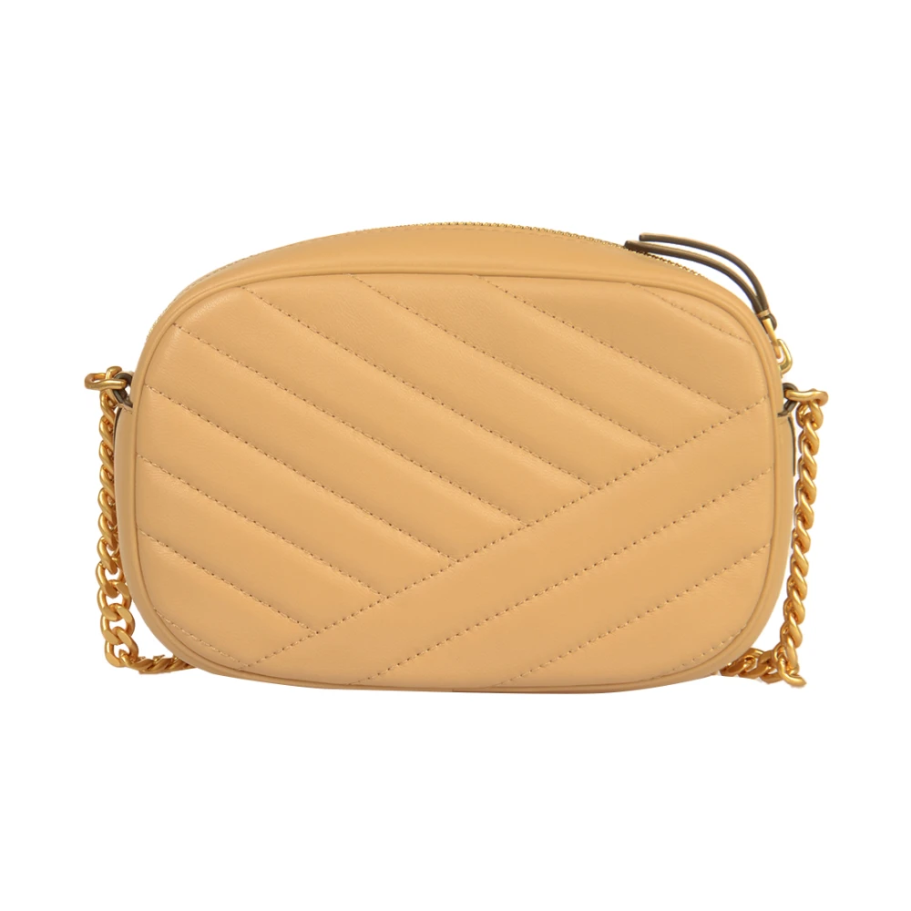 TORY BURCH Chevron Camera Tas Brown Dames