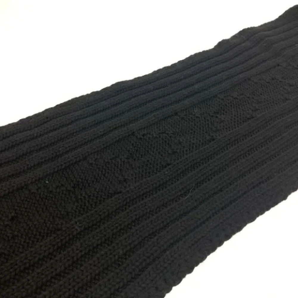 Louis Vuitton Vintage Pre-owned Wool scarves Blue Heren