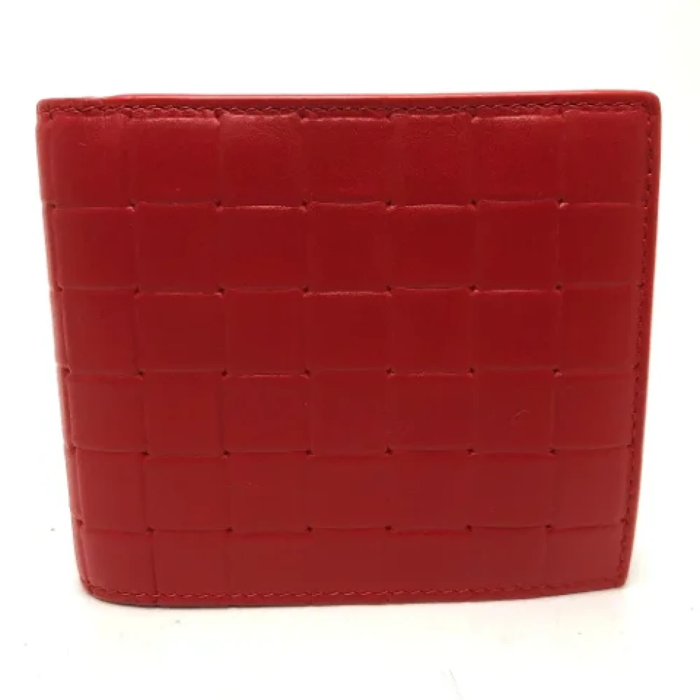 Bottega Veneta Vintage Pre-owned Leather wallets Red Dames
